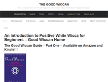 Tablet Screenshot of goodwiccan.com
